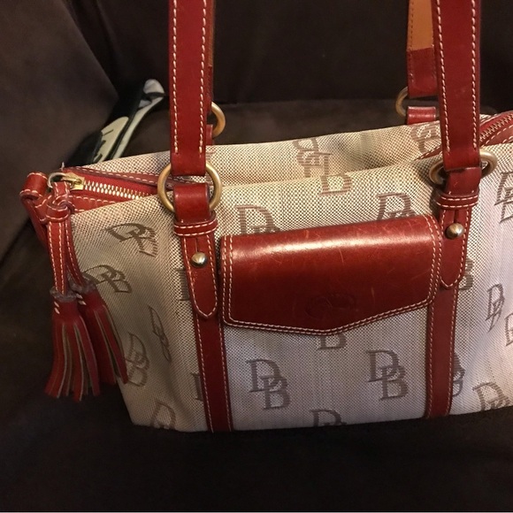 Dooney & Bourke Handbags - Dooney & Bourke Signature Double Handle Bag canvas leather